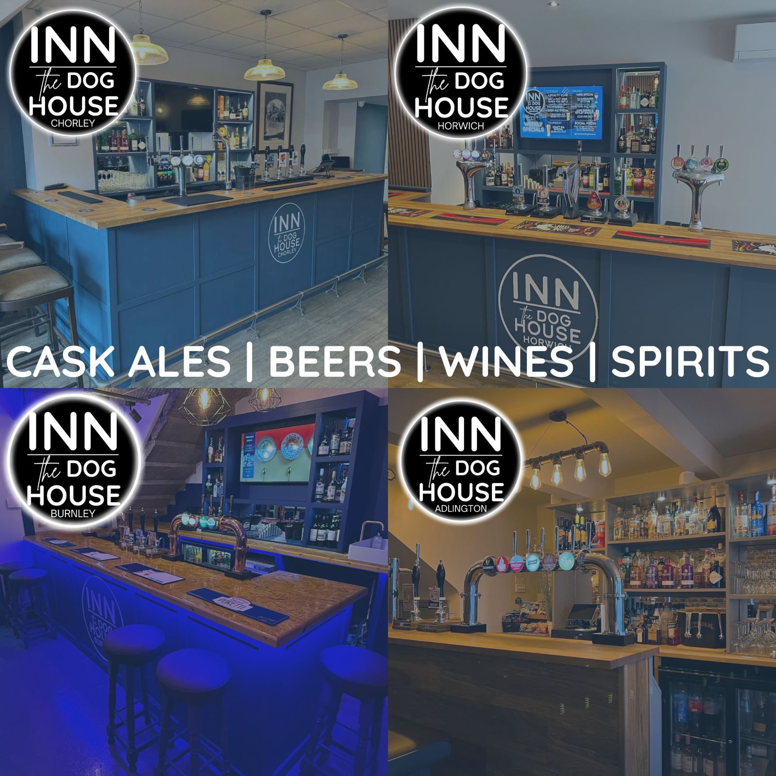 Inn The Dog House pub collage